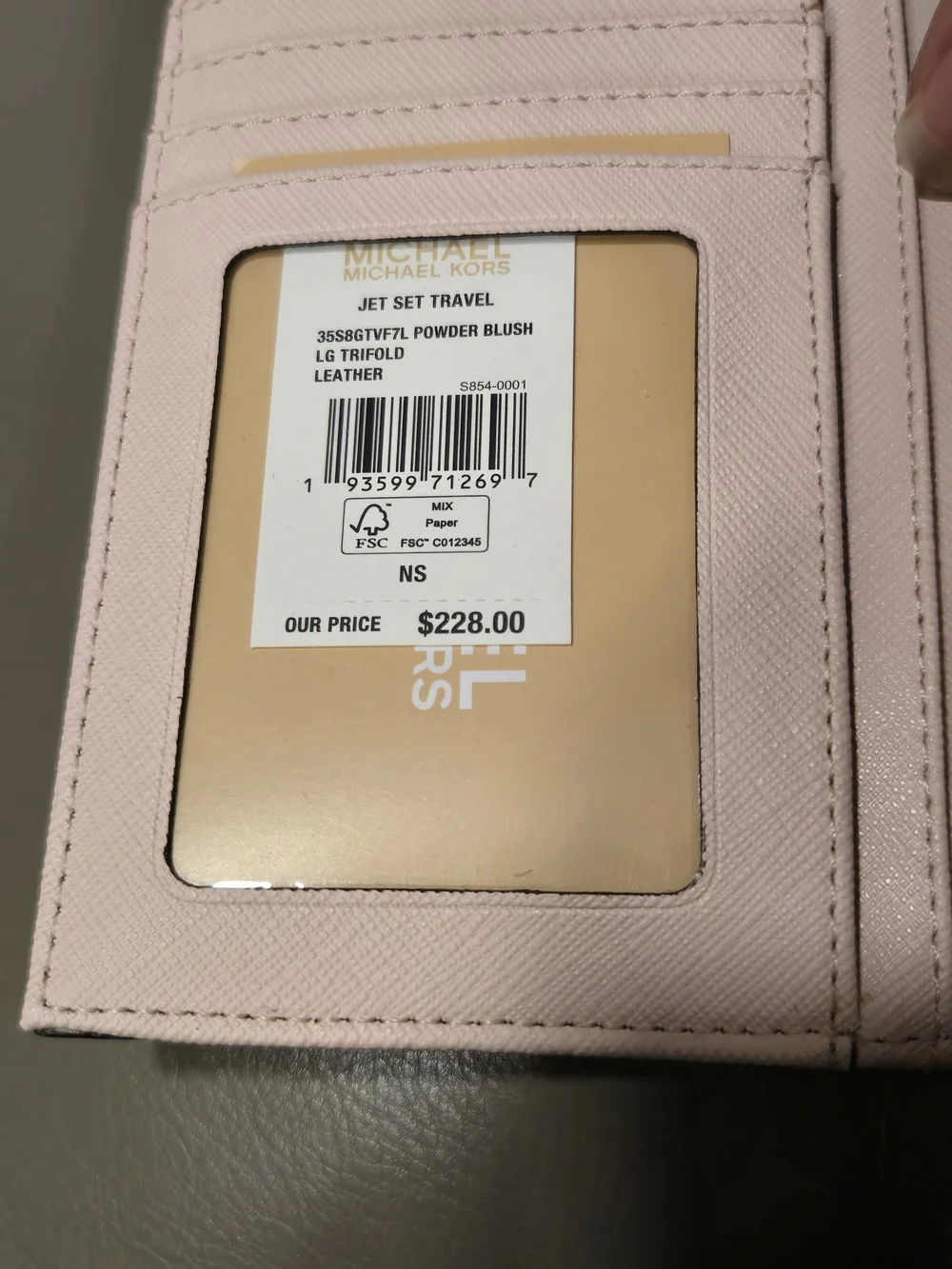 Michael Kors 2 In 1 Leather Satchel With Wallet And Cardholdet Powder Pink NWT